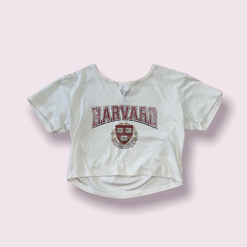 Harvard V-cropped crop top